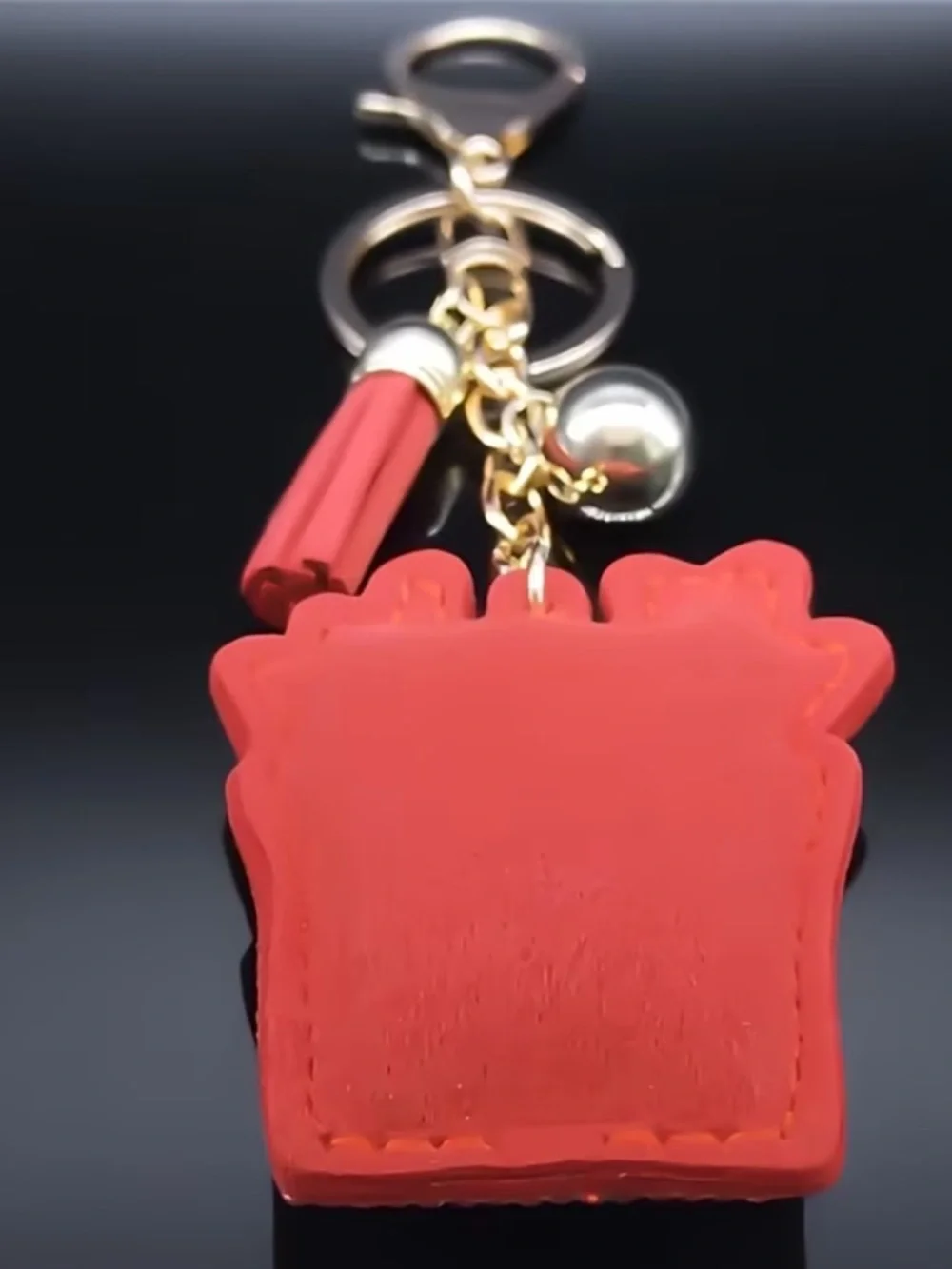 Cute Fries rhinestone keychain/purse charm